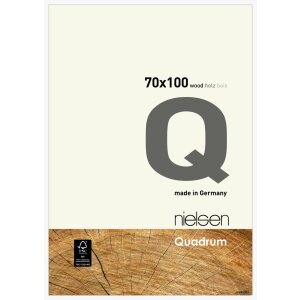 Nielsen cadru detașabil din lemn Quadrum 70x100 cm alb opac