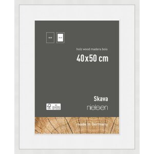 Nielsen cadru din lemn Skava alb 40x50 cm cu...