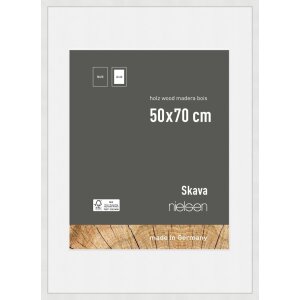 Nielsen cadru din lemn Skava alb 50x70 cm cu...