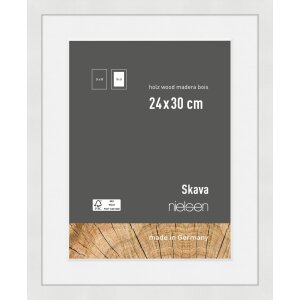 Nielsen cadru din lemn Skava alb 24x30 cm cu...