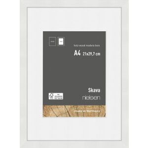 Nielsen cadru din lemn Skava alb 21x29.7 cm cu...