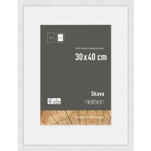 Nielsen cadru din lemn Skava alb 30x40 cm cu...