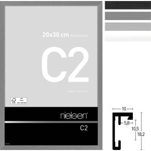 Nielsen C2 aluminiu cadru acrilic sticlă 21x29.7 cm la...