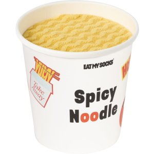 EatMySocks pachet dublu de șosete echipaj Spicy Noodles