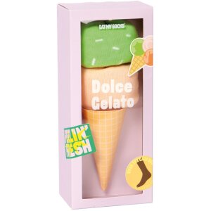 EatMySocks Șosete lungi Dolce Gelato Roz Verde...