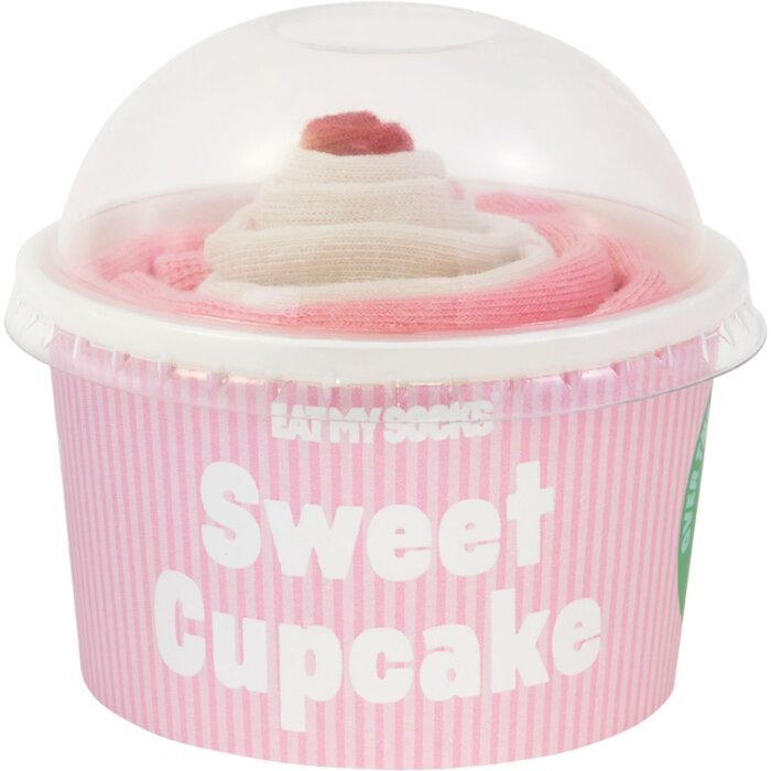 EatMySocks șosete lungi Strawberry Cupcake cutie cadou șosete vițel