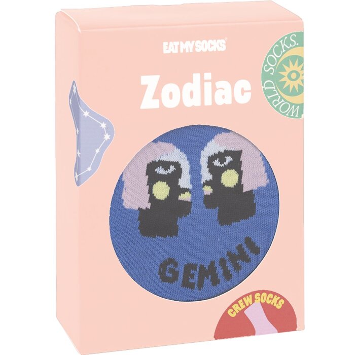 EatMySocks șosete echipaj semn zodiacal Gemeni