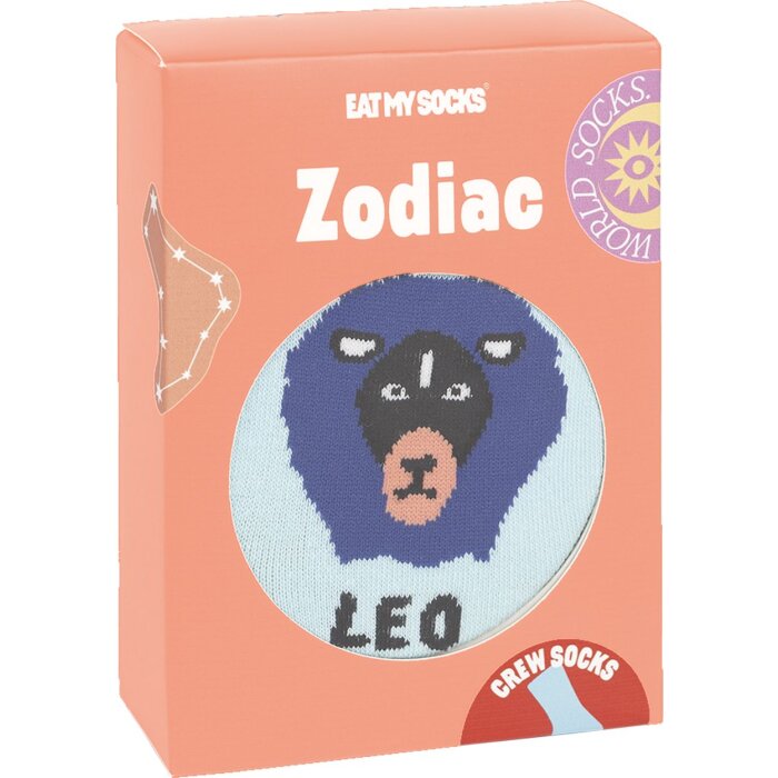 EatMySocks șosete echipaj semn zodiacal Leu