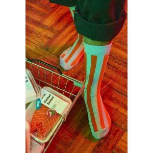 Eat My Socks Șosete de somon din Alaska 2-pack șosete scurte și lungi originale