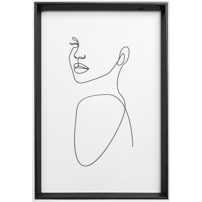 Walther cadru din lemn Silhouette 20x30 cm negru MDF profil sticlă transparentă