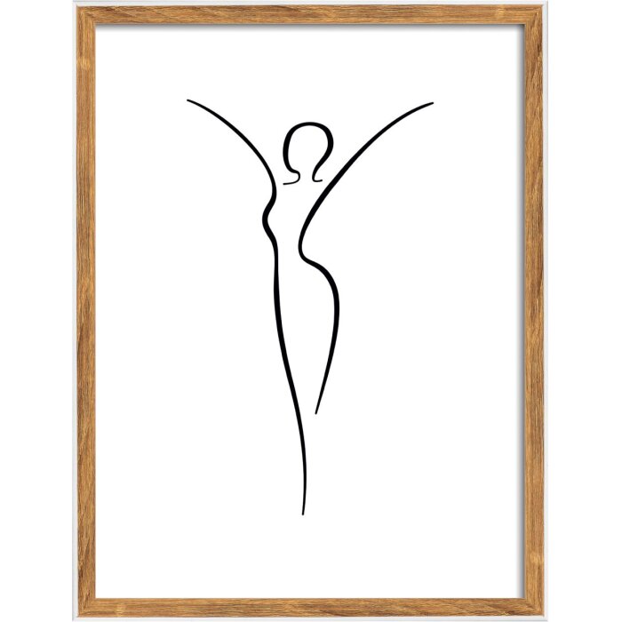 Walther cadru din lemn Silhouette 30x40 cm natural