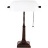 LumiLamp 5LL-5686 Lampă de masă alb 26x16x40 cm E27-max 1x40W Lampă bancher