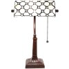 LumiLamp 5LL-5687 Lampă de masă Tiffany alb 26x16x40 cm E27-max 1x40W