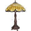 LumiLamp 5LL-6289 Lampă de masă Tiffany Ø 41x57 cm E27-max 2x60W