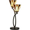 LumiLamp 5LL-6315 Lampă de masă Tiffany bej 46x28x63 cm E14-max 2x40W