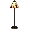 LumiLamp 5LL-6316 Lampă de masă Tiffany Bej Ø 20x60 cm E14-max 1x40W