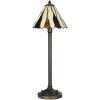 LumiLamp 5LL-6316 Lampă de masă Tiffany Bej Ø 20x60 cm E14-max 1x40W