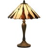 LumiLamp 5LL-6317 Lampă de masă Tiffany Ø 36x60 cm E14-max 2x40W