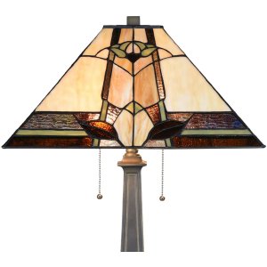 LumiLamp 5LL-6320 Lampă de masă Tiffany bej 45x45x80 cm...