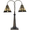 LumiLamp 5LL-6322 Lampă de masă Tiffany bej 48x66 cm E27-max 2x40W