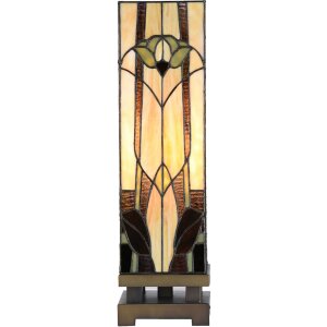 LumiLamp 5LL-6323 Lampă de masă Tiffany Bej 15x15x54 cm...