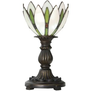 LumiLamp 5LL-6327 Lampă de masă Tiffany alb Ø...