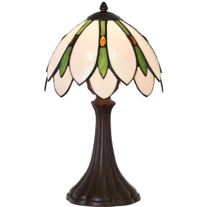 LumiLamp 5LL-6328 Lampă de masă Tiffany alb Ø...