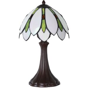 LumiLamp 5LL-6328 Lampă de masă Tiffany alb Ø...