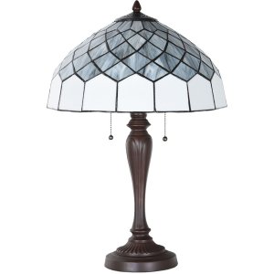 LumiLamp 5LL-6330 Lampă de masă Tiffany gri Ø...