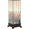 LumiLamp 5LL-6332 Lampă de masă Tiffany gri 18x18x45 cm E27-max 1x40W