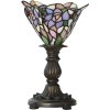 LumiLamp 5LL-6336 Lampă de masă Tiffany roz Ø 20x30 cm E14-max 1x25W