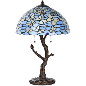 LumiLamp 5LL-6344 Lampă de masă Tiffany albastru Ø...