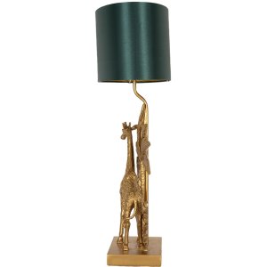 Clayre & Eef Lampă de masă Girafă Verde auriu 33x20x67 cm E27-max 1x60W