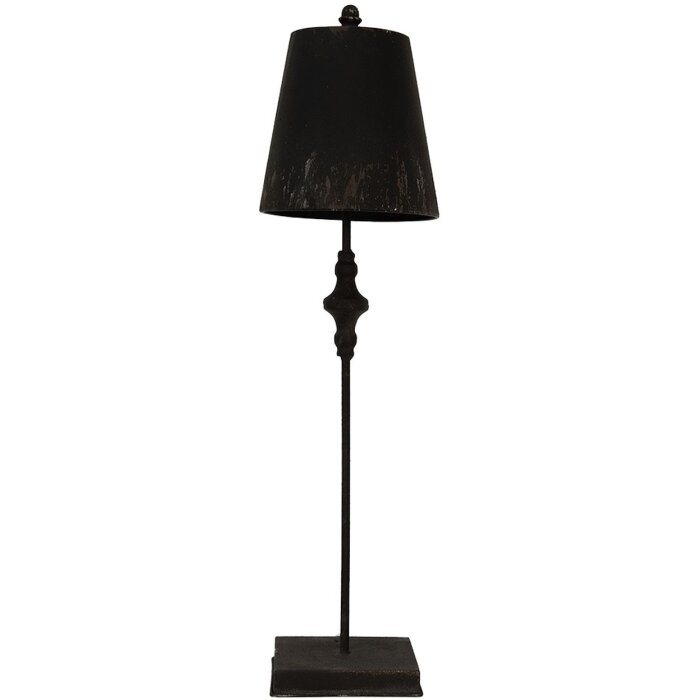 Clayre & Eef 5LMP670 Lampă de masă negru Ø 20x75 cm E27-max 1x60W