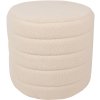 Clayre & Eef 65170 Set de 2 scaune bej Ø 50x45 - Ø 40x40 cm