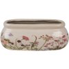 Clayre & Eef 6CE1602S Ghiveci de flori de interior roz bej 18x7x7 cm