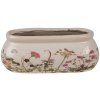 Clayre & Eef 6CE1602S Ghiveci de flori de interior roz bej 18x7x7 cm