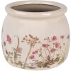 Clayre & Eef 6CE1630M Ghiveci de flori bej roz Ø 16x13 cm pentru interior