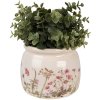 Clayre & Eef 6CE1630M Ghiveci de flori bej roz Ø 16x13 cm pentru interior