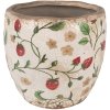 Clayre & Eef 6CE1634M Ghiveci de flori de interior bej roșu Ø 14x14 cm