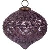 Clayre & Eef 6GL4325 Glob de Crăciun violet Ø 13x11 cm