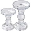 Clayre & Eef 6GL4402 Candelabru Coroană Transparent Ø 8x11 cm