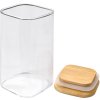 Clayre & Eef 6GL4418 Cutie de depozitare cu capac transparent 6x6x12 cm