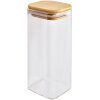 Clayre & Eef 6GL4419 Cutie de depozitare cu capac transparent 6x6x15 cm