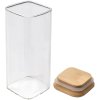 Clayre & Eef 6GL4419 Cutie de depozitare cu capac transparent 6x6x15 cm