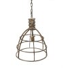 Clayre & Eef 6LMP784 Lampă suspendată bej Ø 39x47 cm E27-max 1x40W