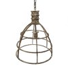 Clayre & Eef 6LMP784 Lampă suspendată bej Ø 39x47 cm E27-max 1x40W