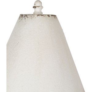 Clayre & Eef 6LMP787 Lampă de masă alb Ø 26x55 cm E27-max 1x60W