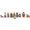 Clayre & Eef 6PR4893 Figurine pentru pătuț roșu, maro (set de 11) 10x4x9 cm