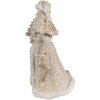 Clayre & Eef 6PR4963 Moș Crăciun Stand Figura aur alb 8x8x15 cm